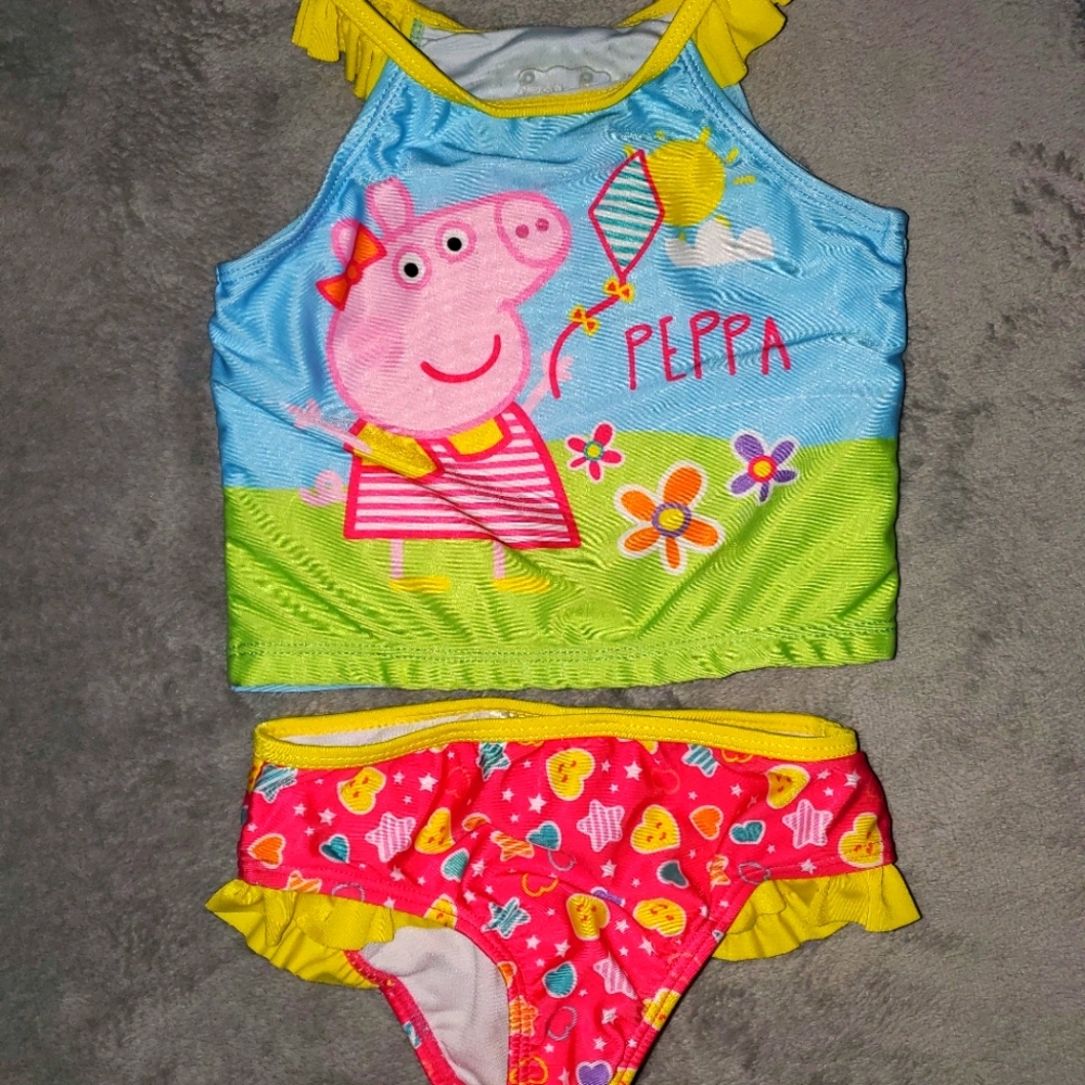 Toddler girl Peppa Pig swimsuit.
